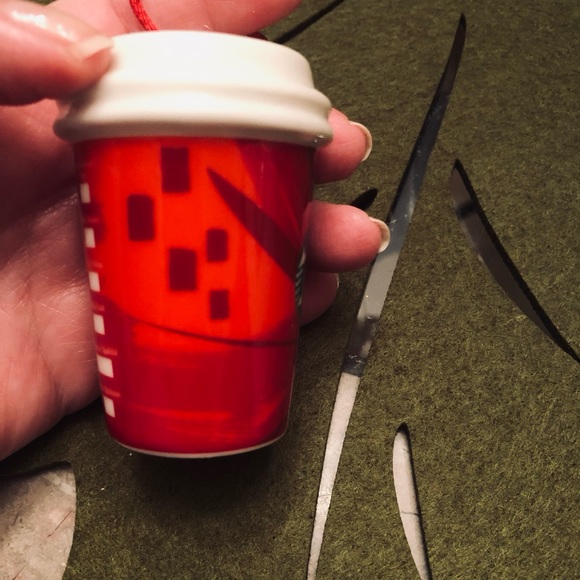 Starbucks Porcelain Holiday Ornament circa 2014 - Picture 3 of 5